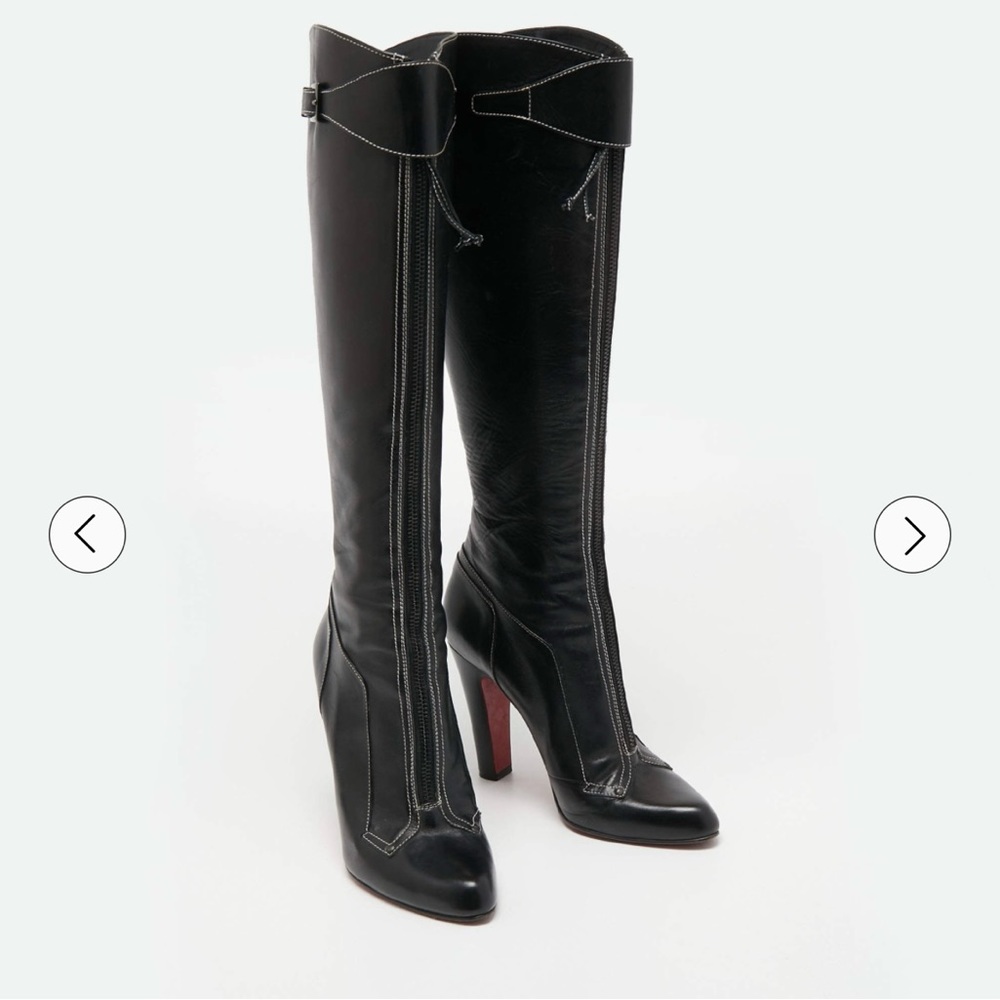 Christian Louboutin Melisandre High
Leather boots,black size 38 1/2